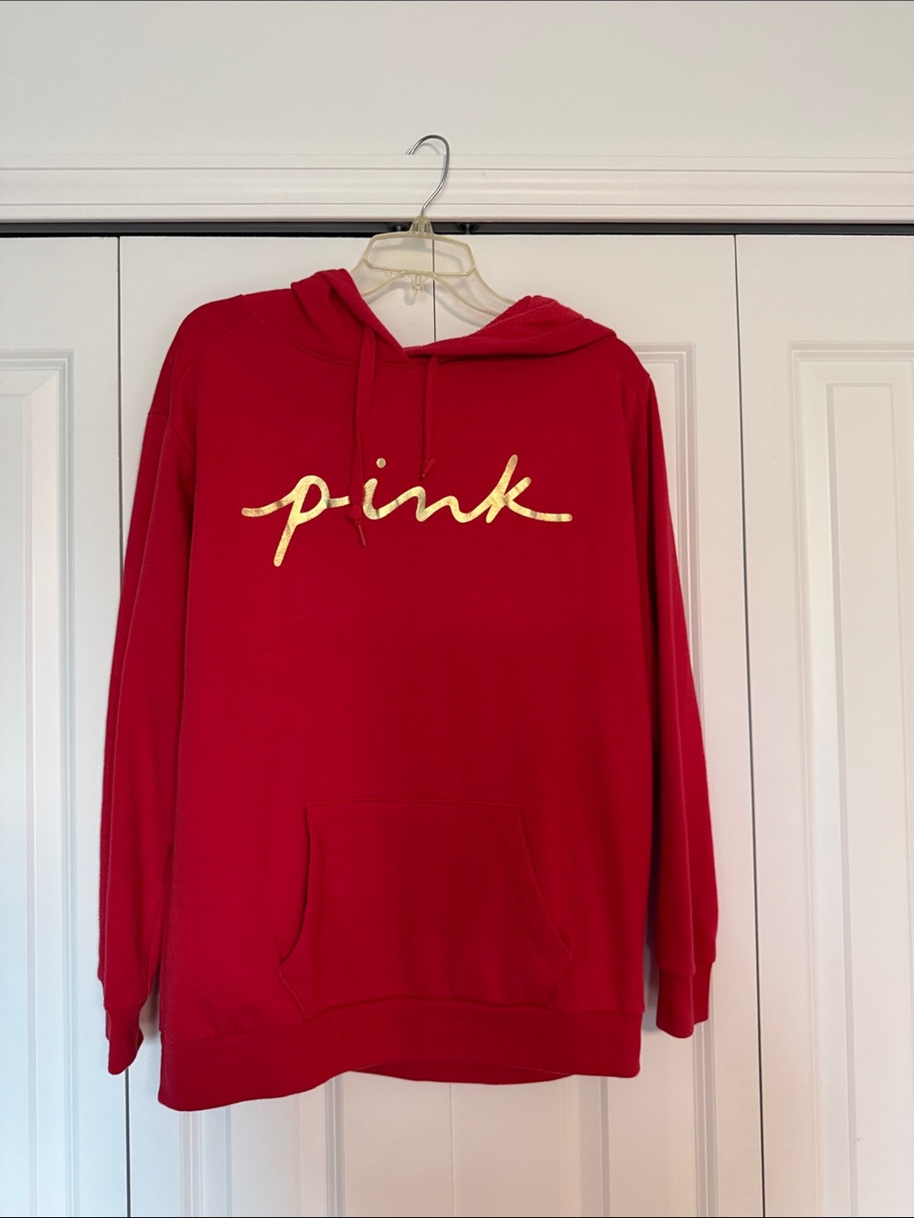 PINK Victoria's Secret Red Hoodie small